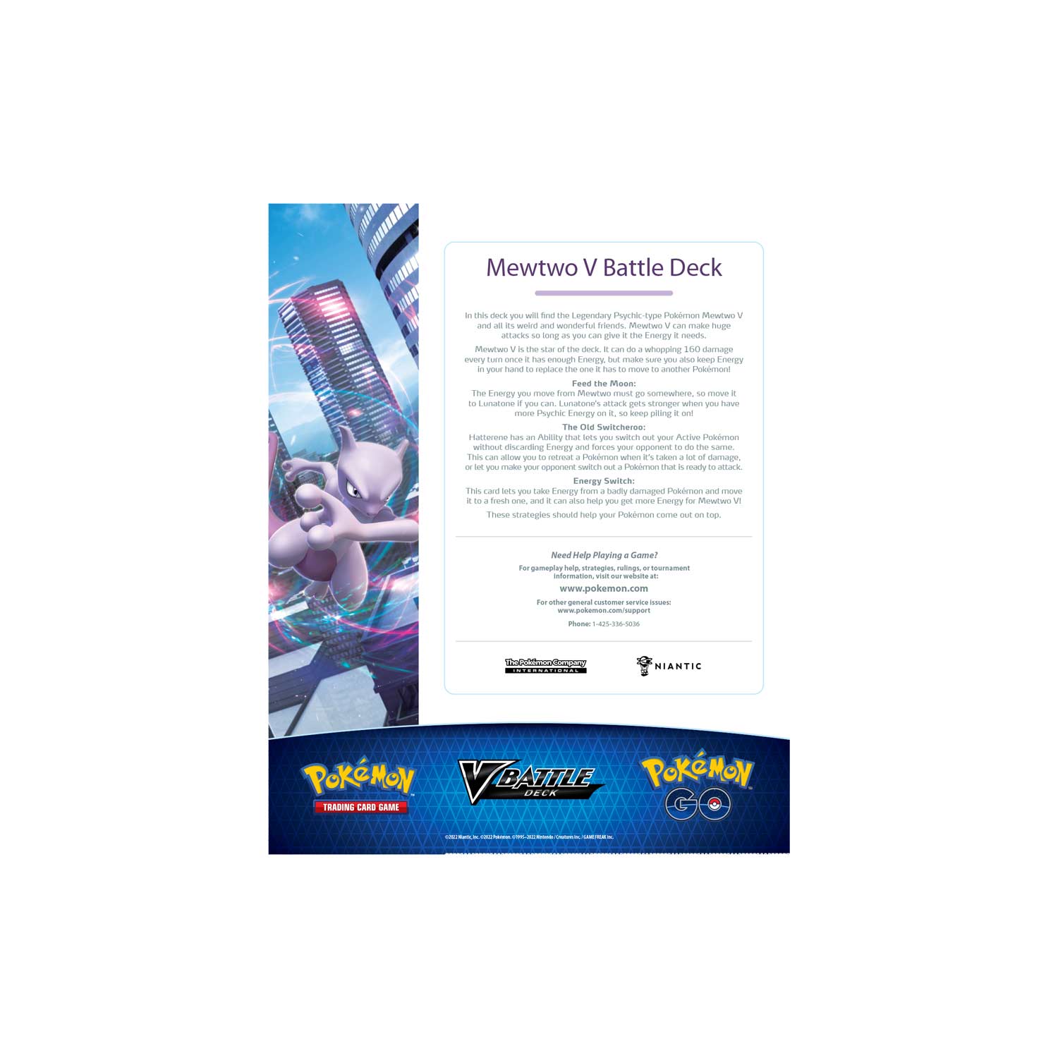 Pokémon Trading Card Games: Pokemon GO Mewtwo V Battle Deck 