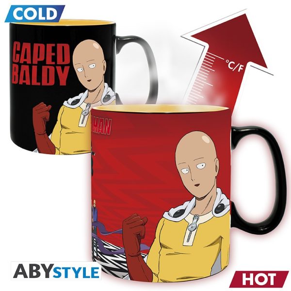 ONE-PUNCH MAN - Mug Heat Change - 460 ml - Saitama & Garou