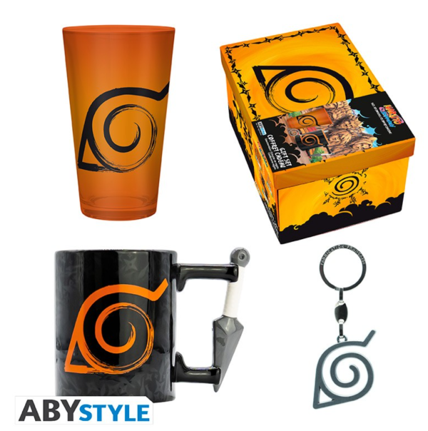 NARUTO SHIPPUDEN - Pck premium  Large Glass +3D Keychain+3D Mug – Bild 2